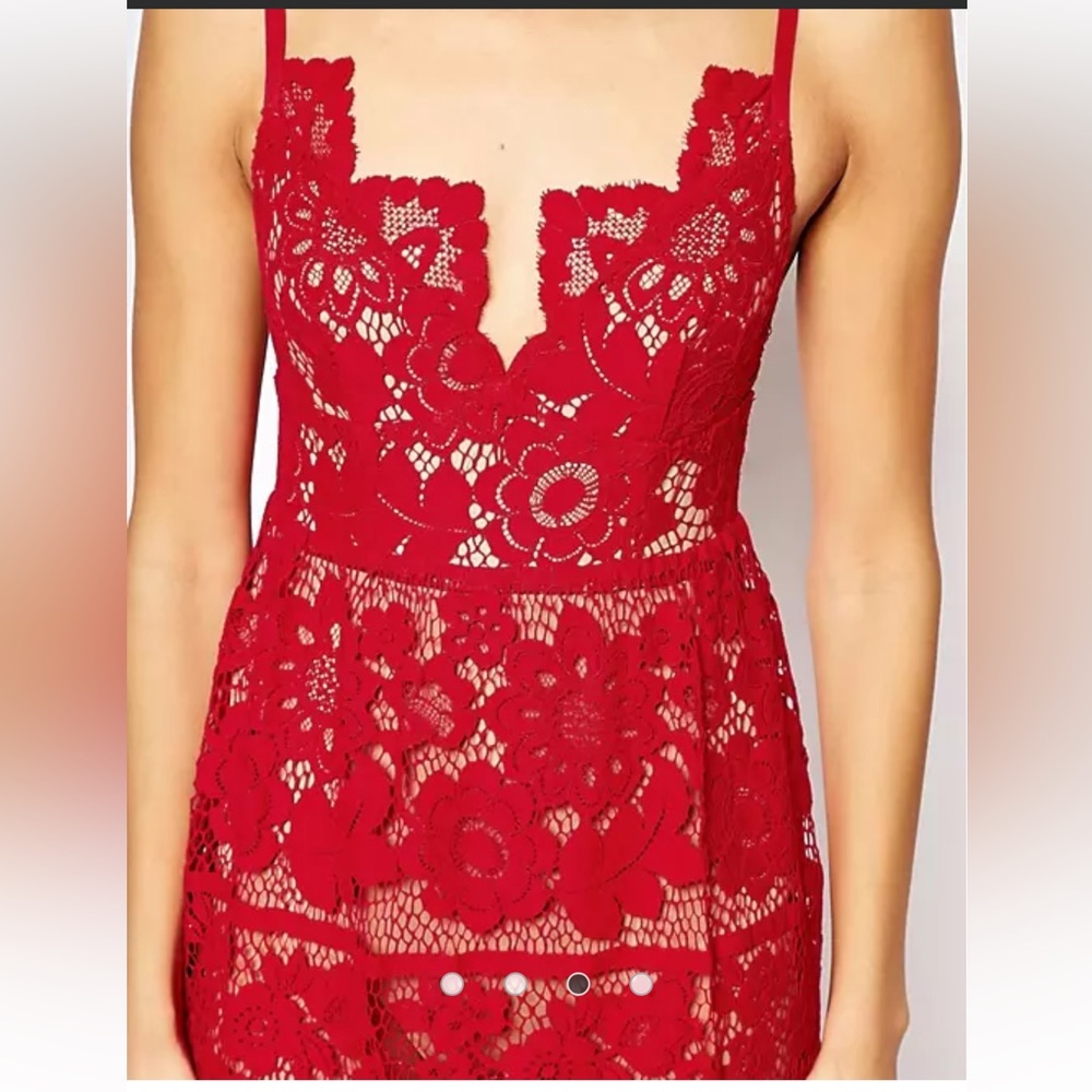 For Love and Lemons Gianna dress in hot rod - Picture 9 of 9